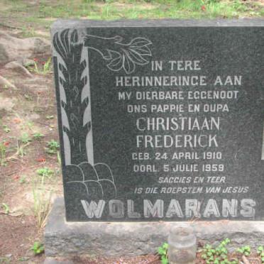 WOLMERANS Christiaan Frederick 1910-1959