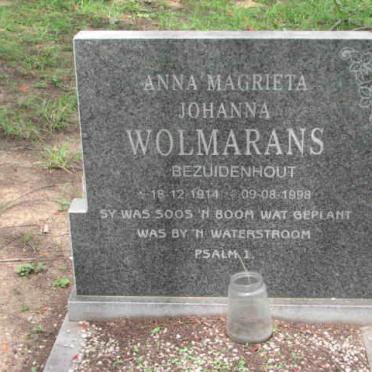 WOLMERANS Johanna nee BEZUIDENHOUT 1914-1998