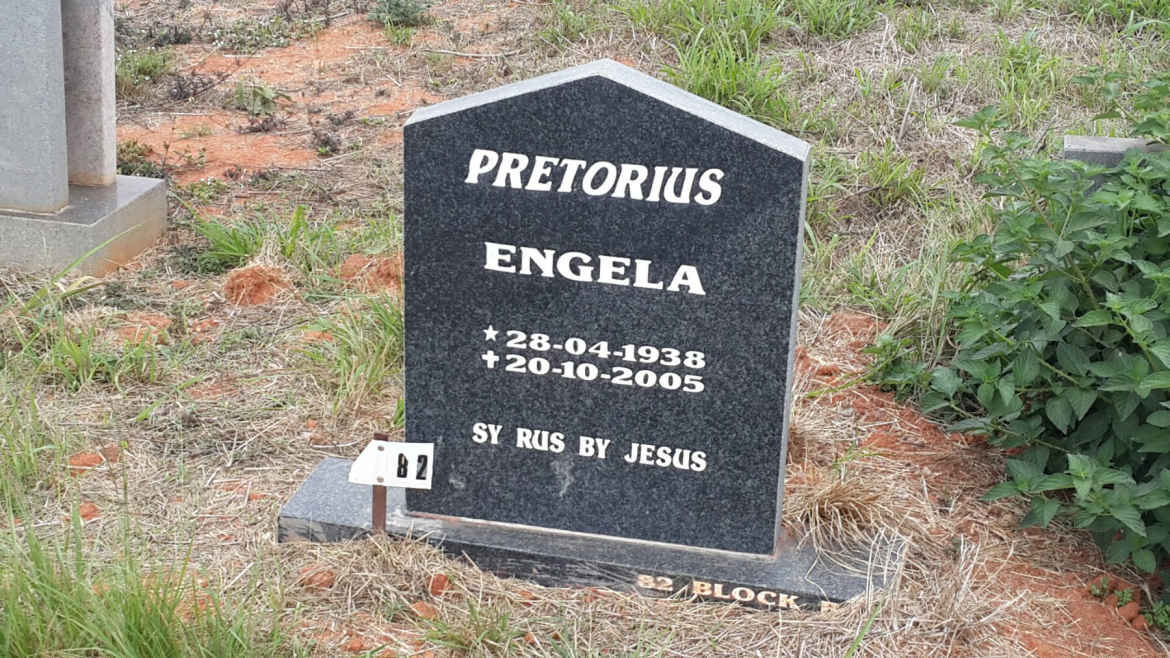 PRETORIUS Engela 1938-2005