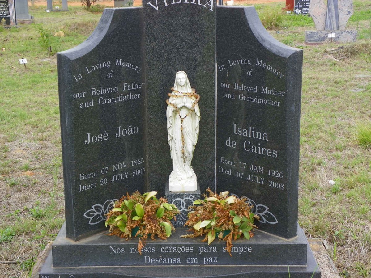 VIEIRA José João 1925-2007 &amp; Isalina de Caires 1926-2008