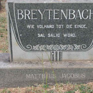 BREYTENBACH Mattheus Jacobus ?-?