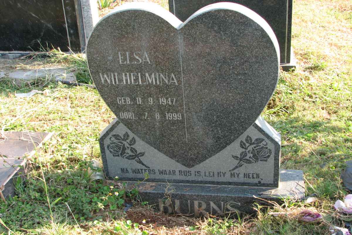 BURNS Elsa Wilhelmina 1947-1999