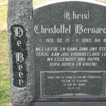 BEER Christoffel Bernardus, de 1931-2002