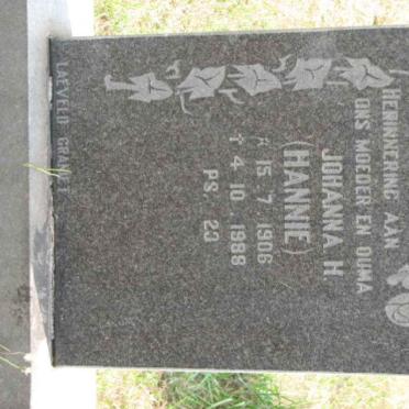 BIANCHINA Johanna H. 1906-1988