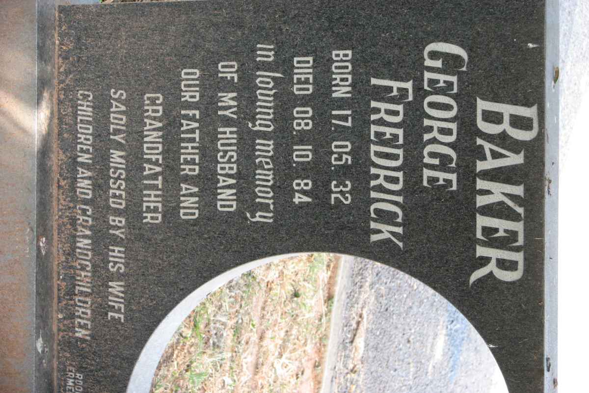 BAKER George Fredrick 1932-1984