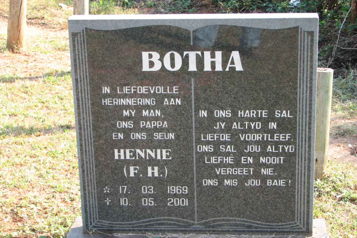 BOTHA F.H. 1969-2001