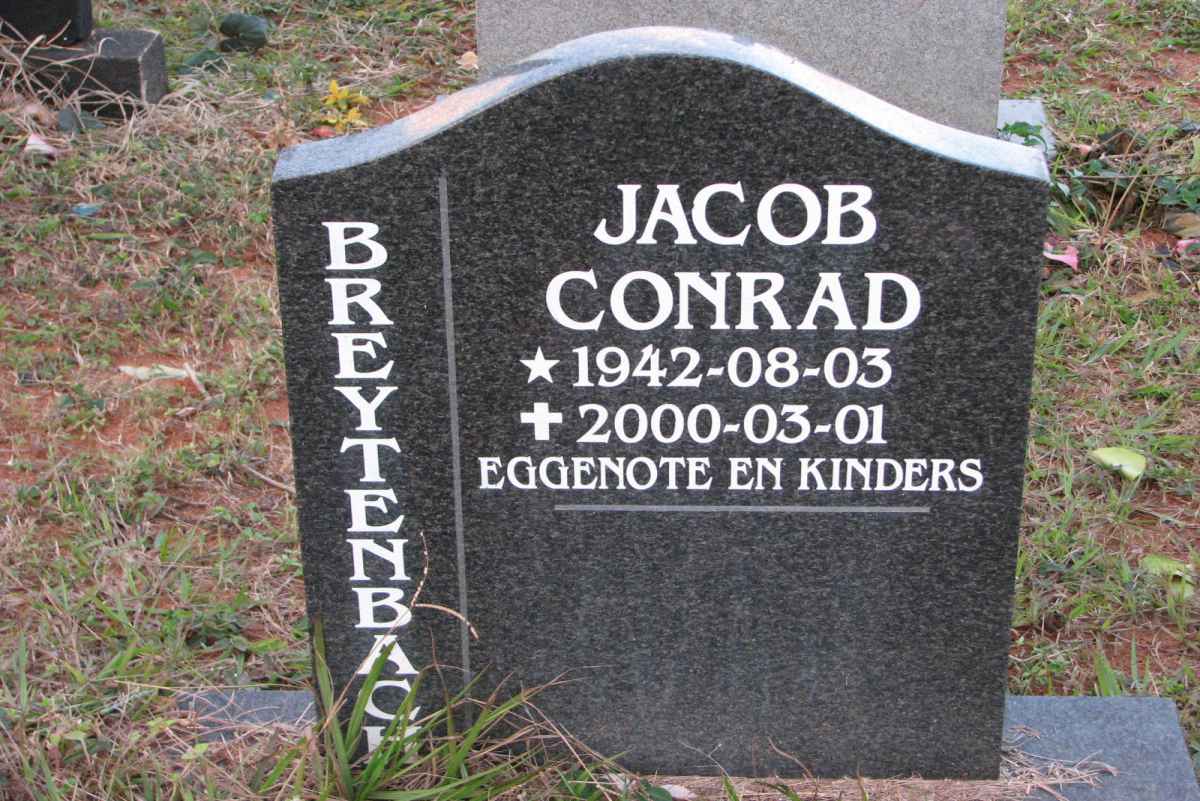 BREYTENBACH Jacob Conrad 1942-2000
