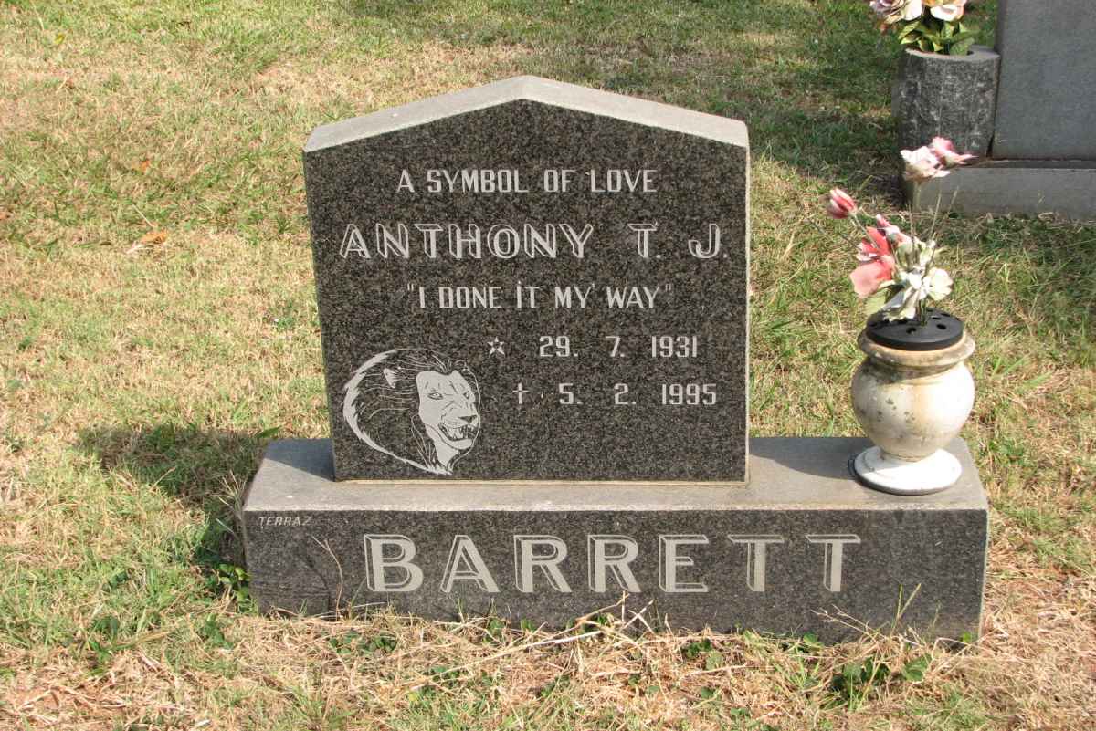 BARRETT Anthony T.J. 1931-1995