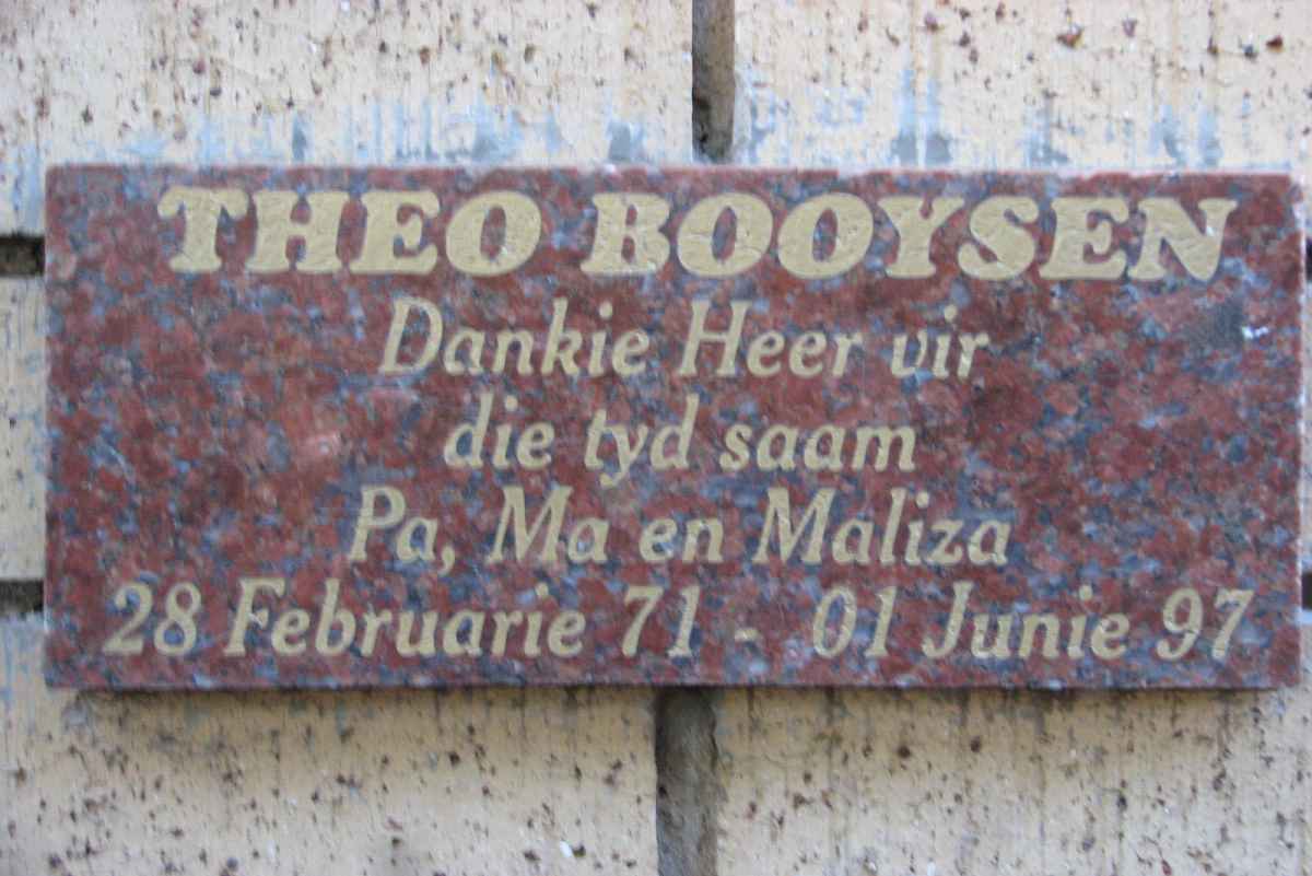 BOOYSEN Theo 1971-1997