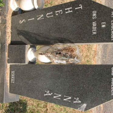 BOTHA Theunis 1931-1985 &amp; Anna 1937-2001