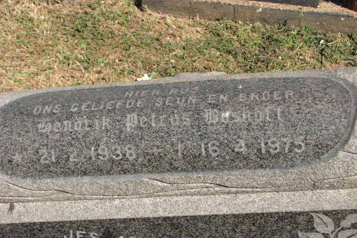 BOSHOFF Hendrik Petrus 1938-1975