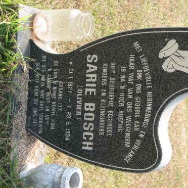 BOSCH Sarie nee OLIVIER 1927-1994