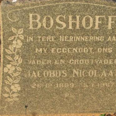 BOSHOFF Jacobus Nicolaas 1899-1962