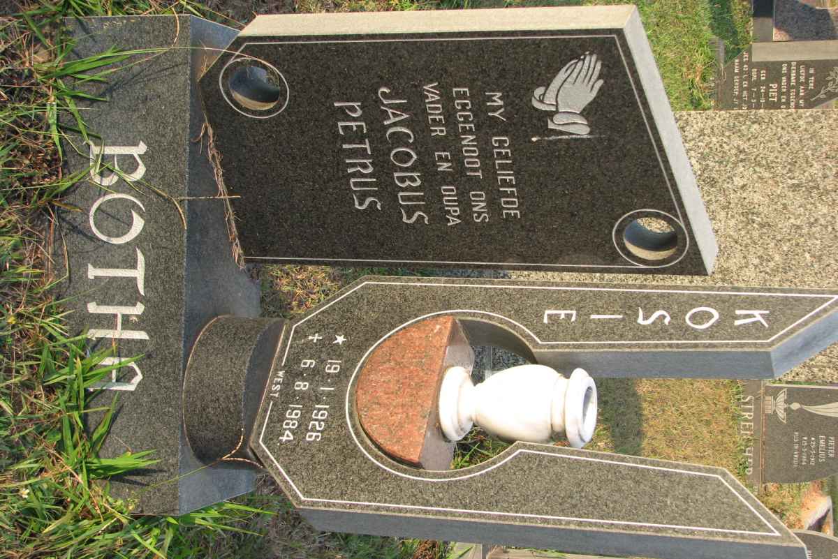 BOTHA Jacobus Petrus 1926-1984