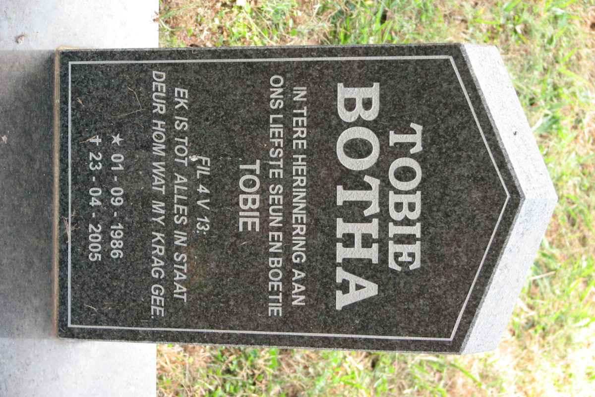 BOTHA Tobie  1986-2005