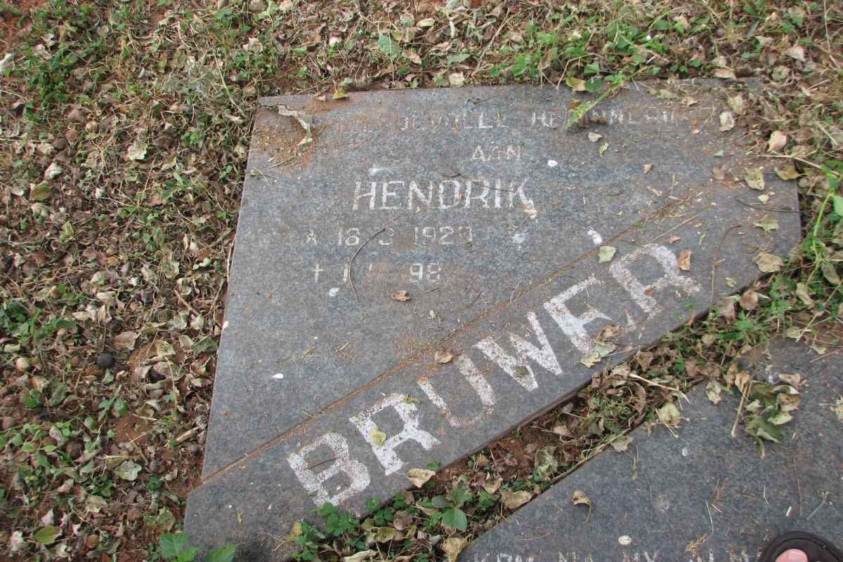 BRUWER Hendrik 1929-198?