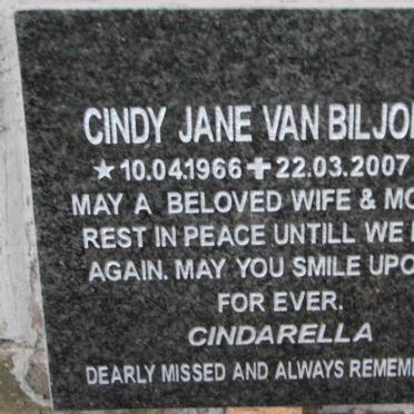 BILJON Cindy Jane, van 1966-2007