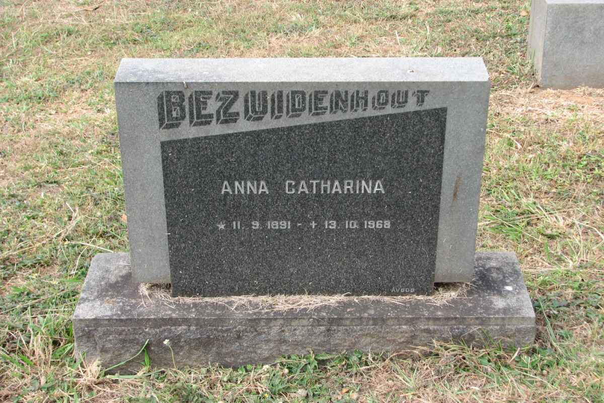 BEZUIDENHOUT Anna Catharina 1891-1968