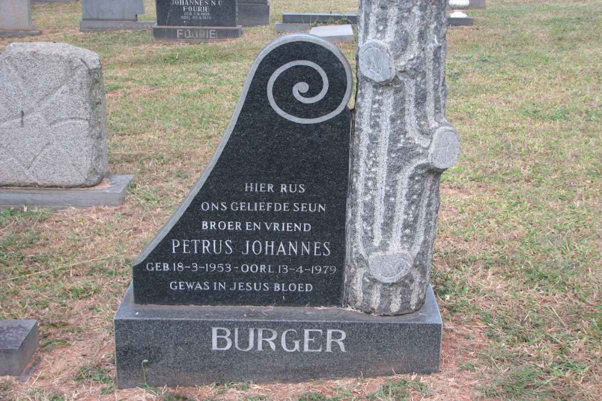 BURGER Petrus Johannes 1953-1979