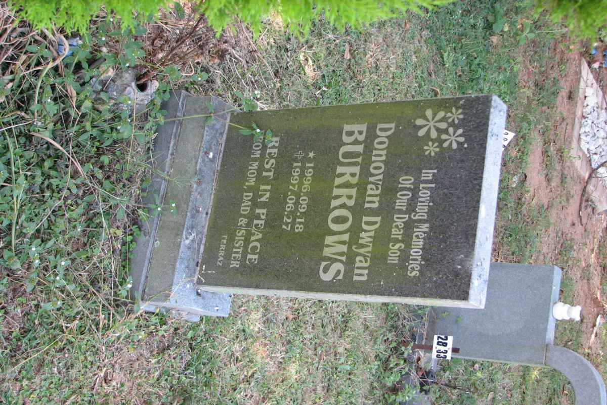 BURROWS Donovan Dwyan 1996-1997