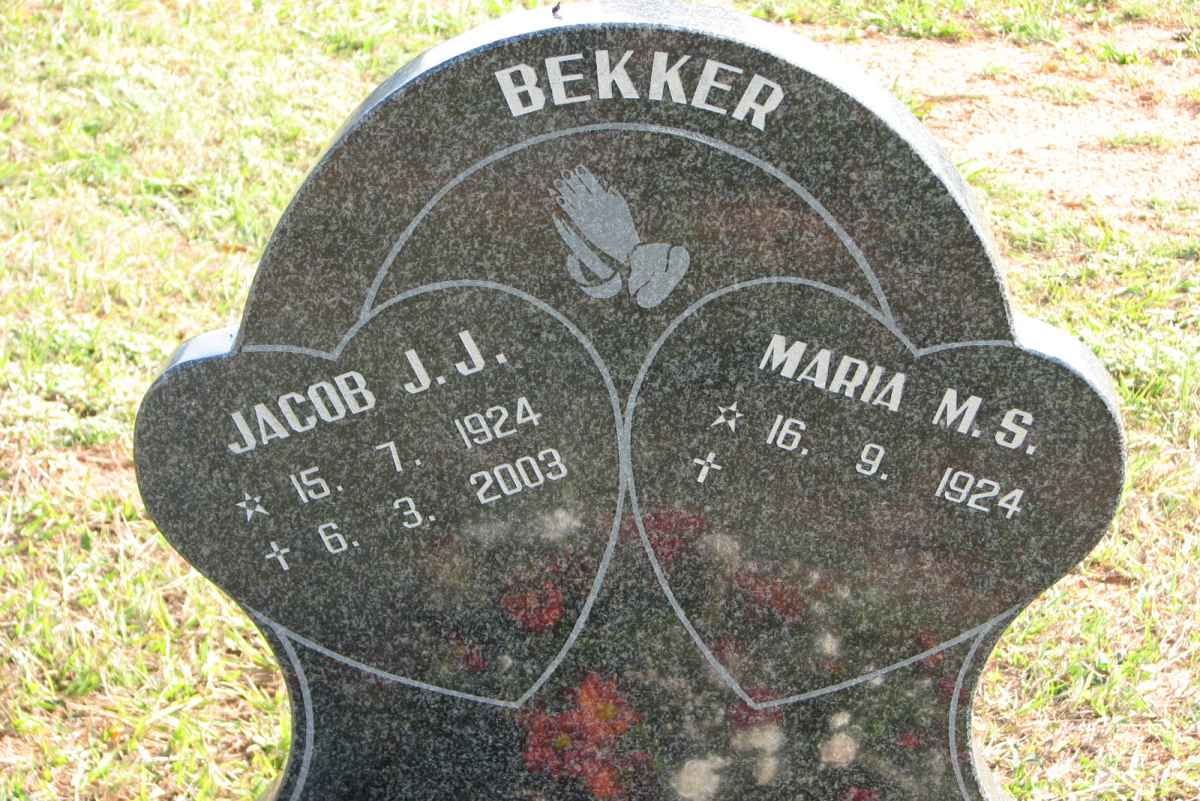BEKKER Jacob J.J. 1924-2003 &amp; Maria M.S. 1924-