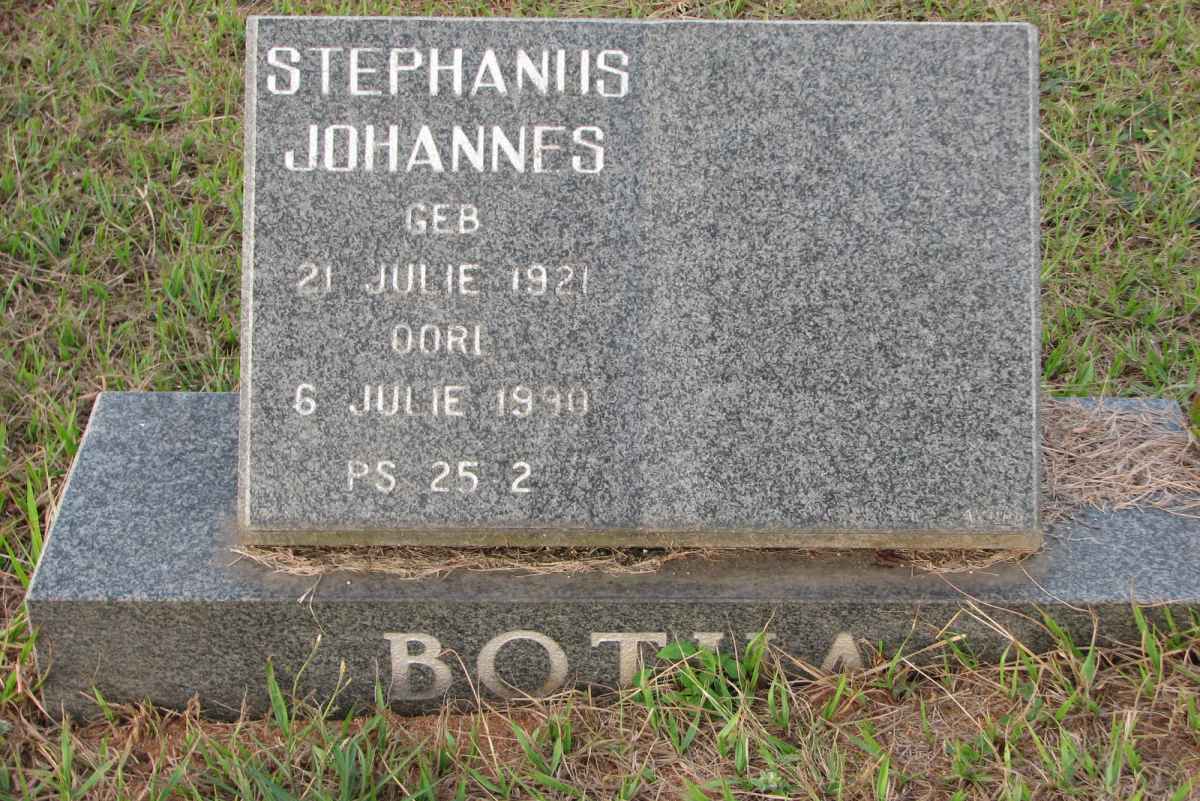 BOTHA Stephanus Johannes 1921-1990