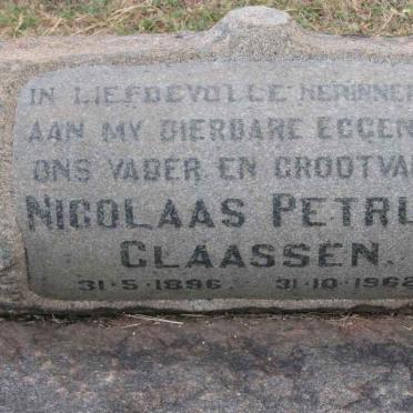 CLAASSEN Nicolaas Petrus 1896-1962