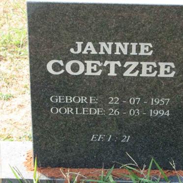 COETZEE Jannie 1957-1994