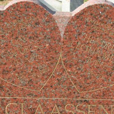 CLAASSEN Jan Jacobus 1922-2002 &amp; Hendrina Cecilia MEYER 1931-