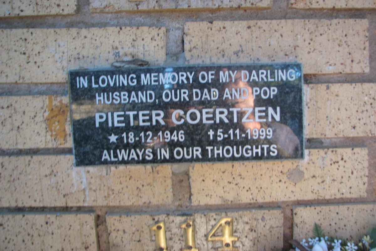 COERTZEN Pieter 1946-1999