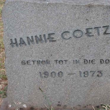 COETZEE Hannie 1900-1973