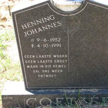 COETZEE Henning Johannes 1952-1991