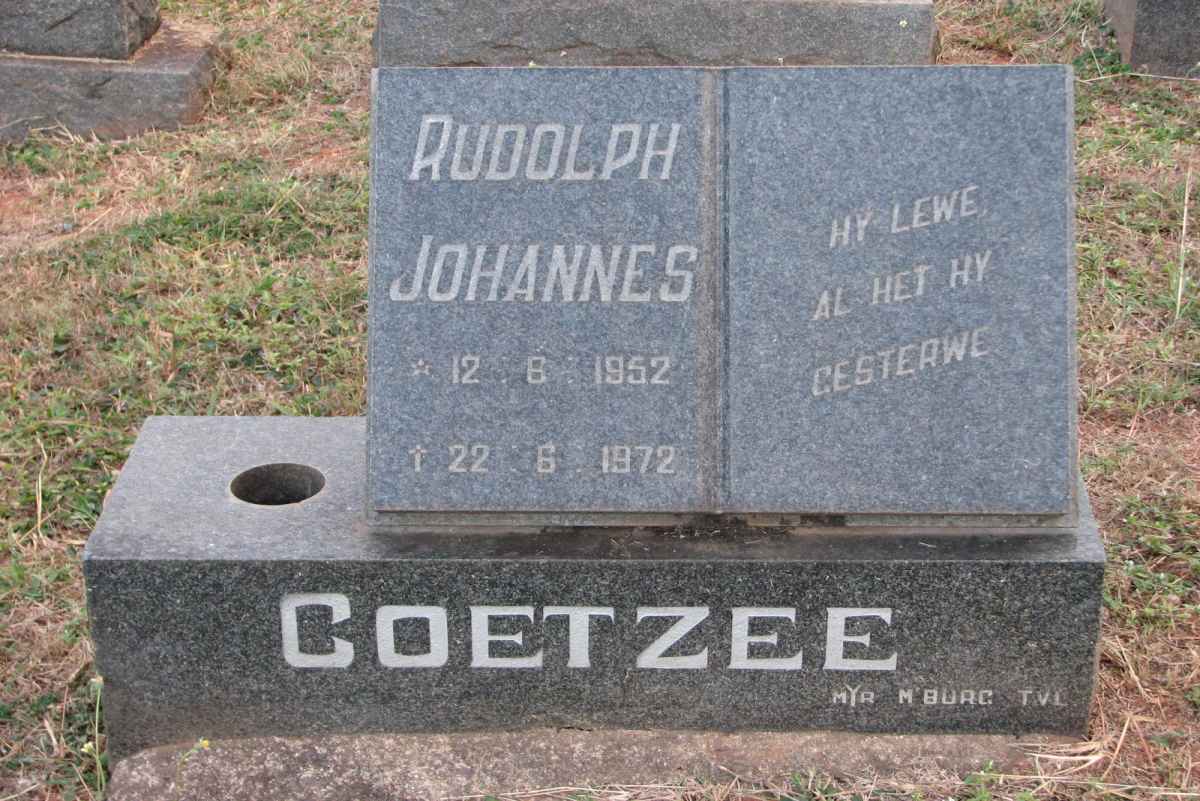 COETZEE Rudolph Johannes 1952-1972