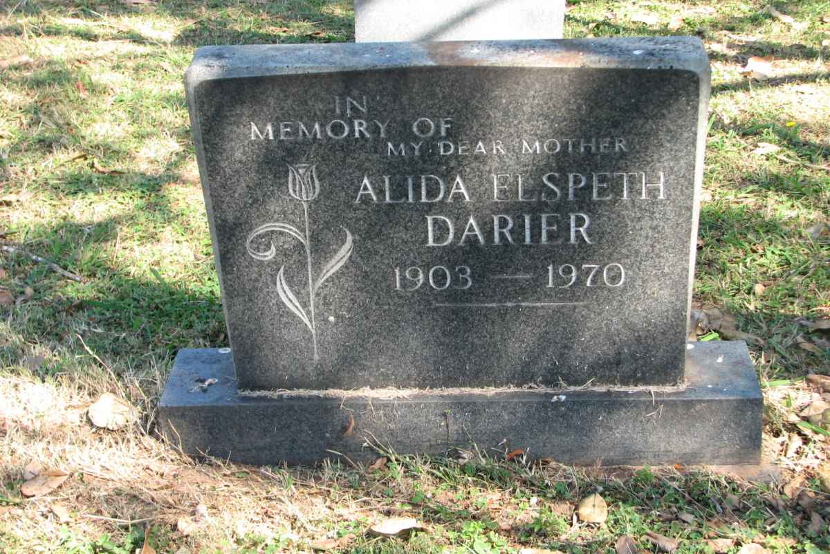 DARIER Alida Elspeth 1903-1970