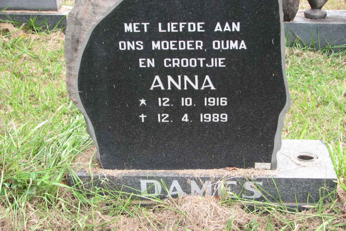 DAMES Anna 1916-1989
