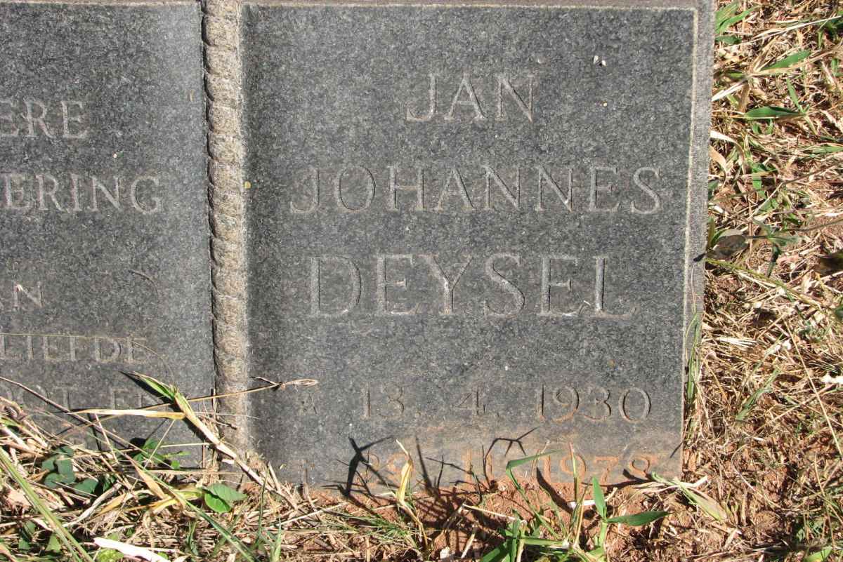 DEYSEL Jan Johannes 1930-1978