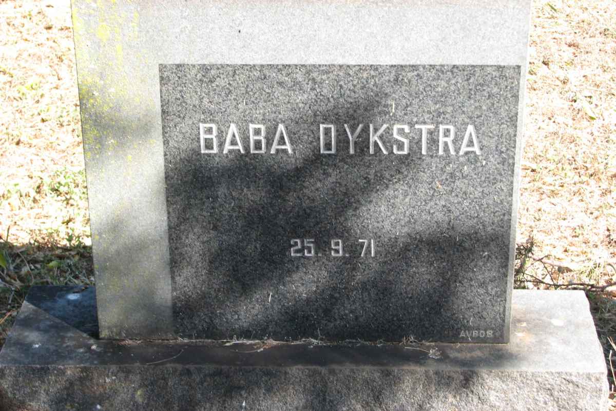 DYKSTRA Baba 1971-1971