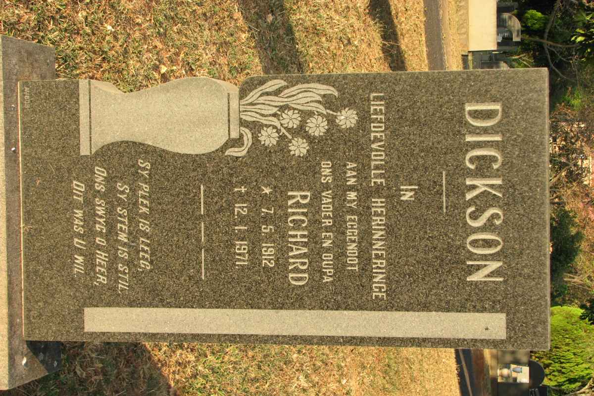 DICKSON Richard 1912-1971