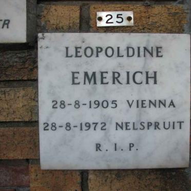 EMERICH Leopoldine 1905-1972