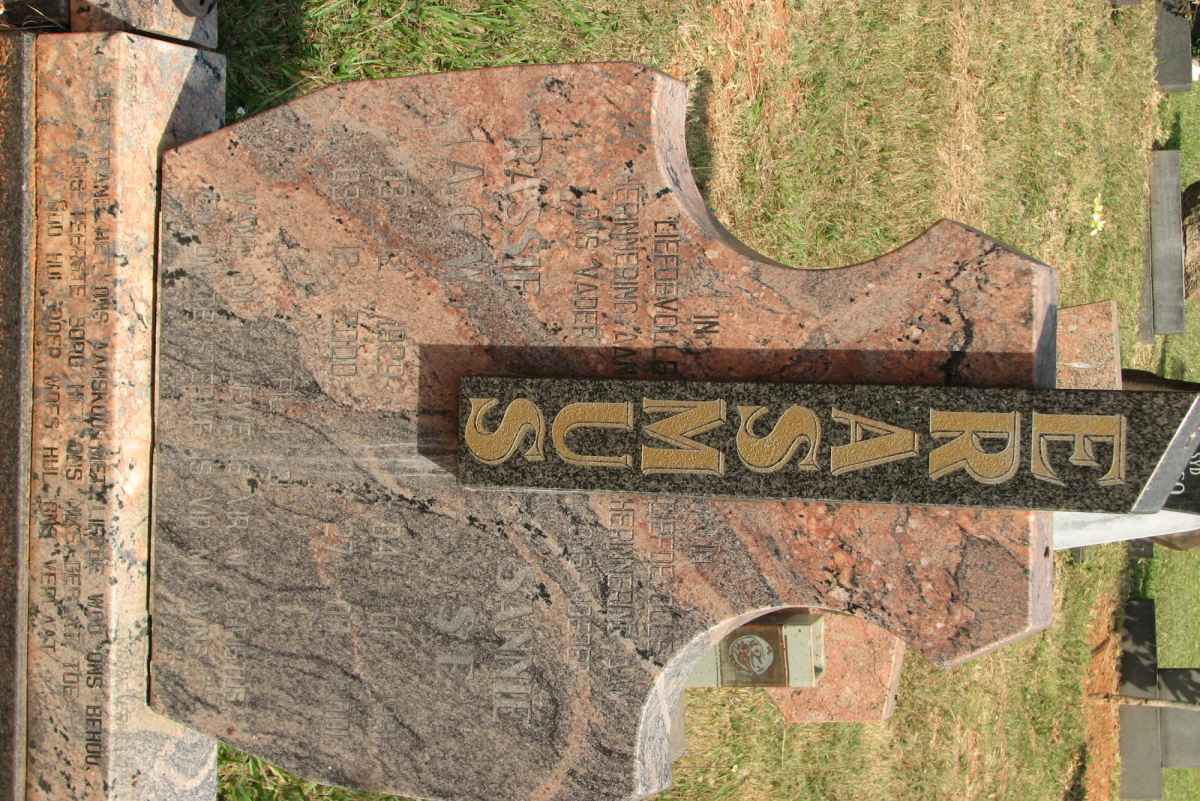 ERASMUS A.G.W. 1929-2000 &amp; S.E. 193?-2001