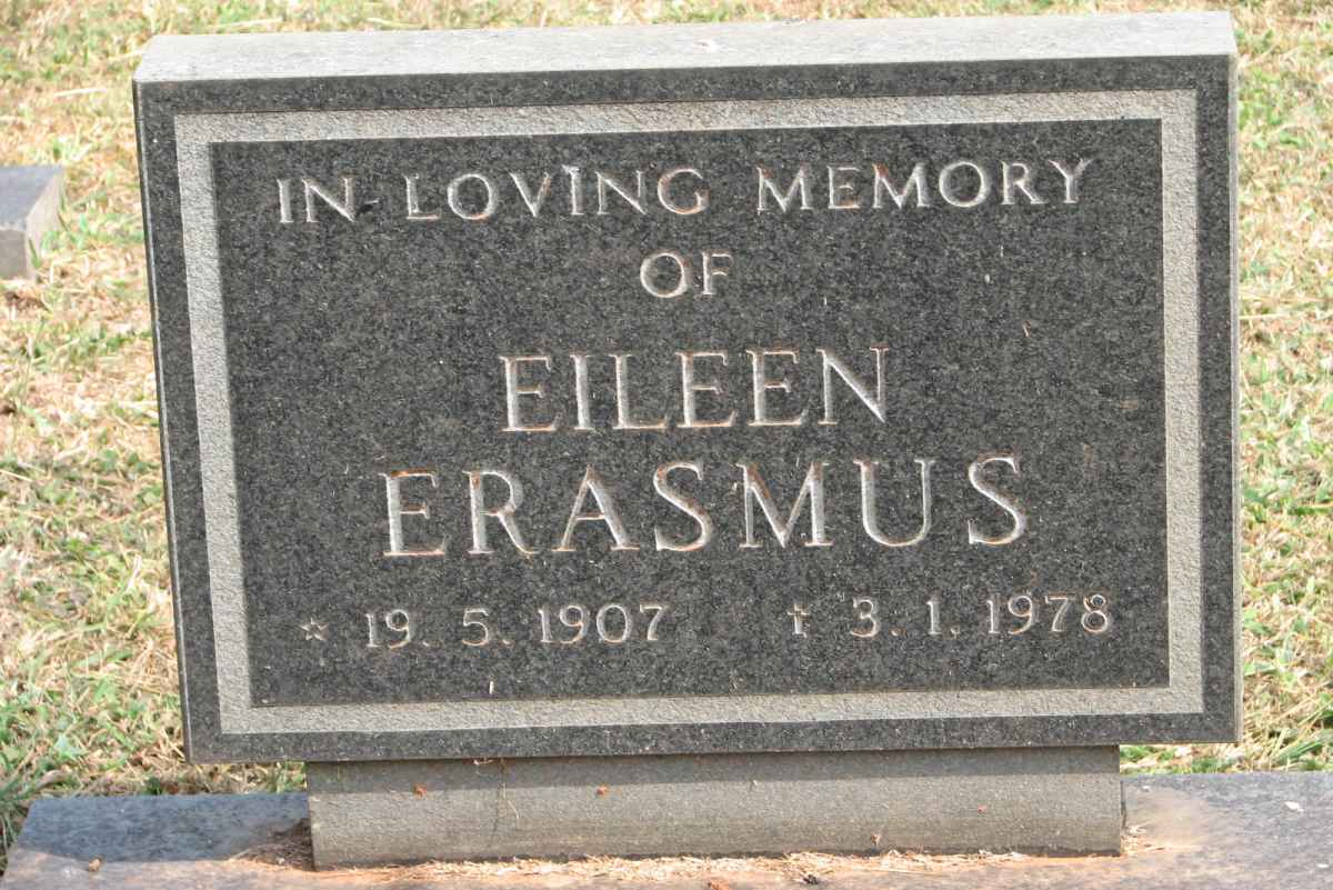 ERASMUS Eileen 1907-1978