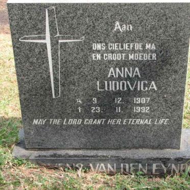 EYNDEN Anna Ludovica, ? van den 1907-1992