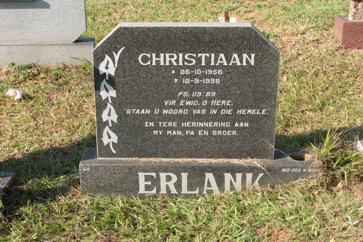 ERLANK Christiaan 1956-1998