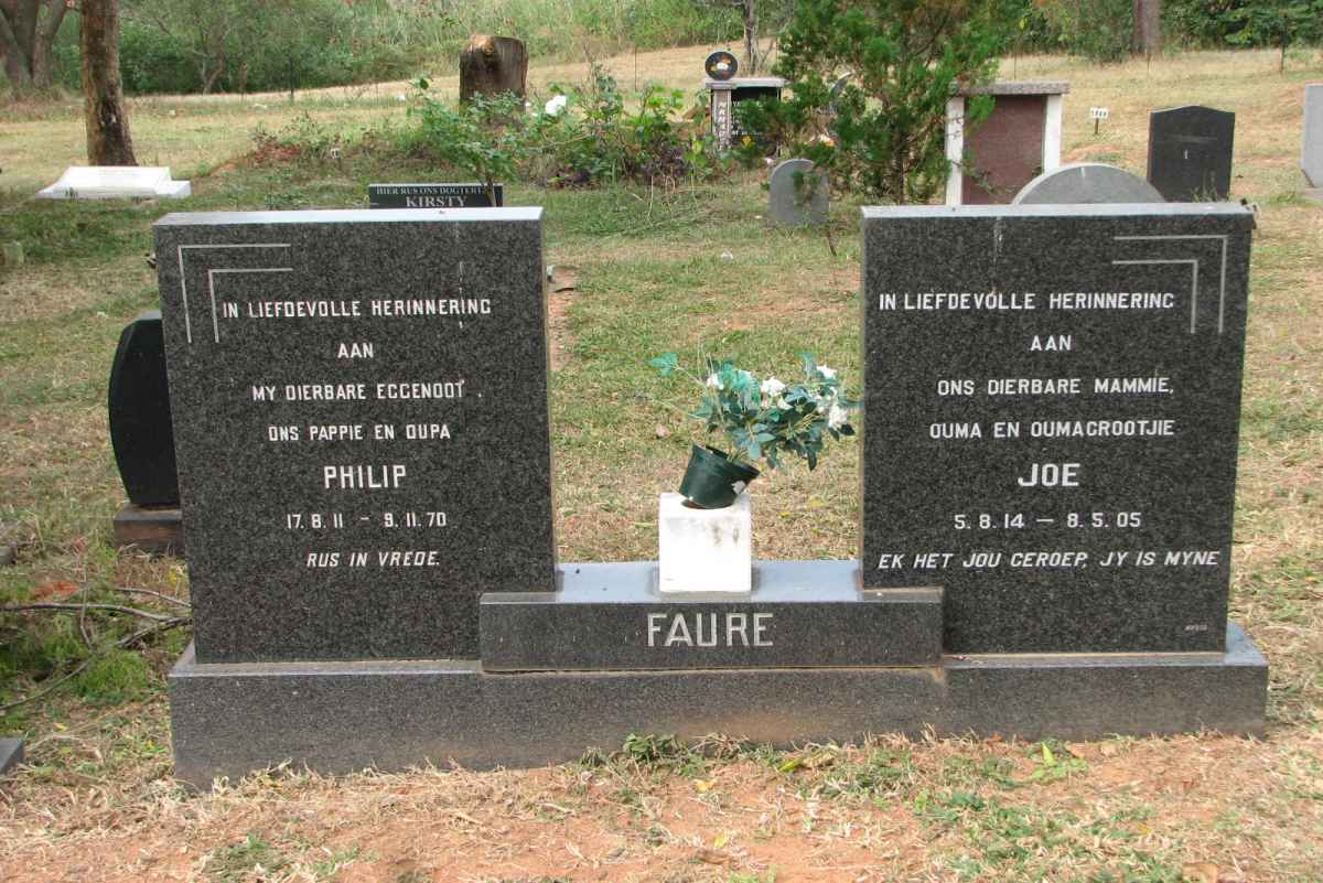 FAURE Philip 1911-1970 &amp; Joe 1914-2005