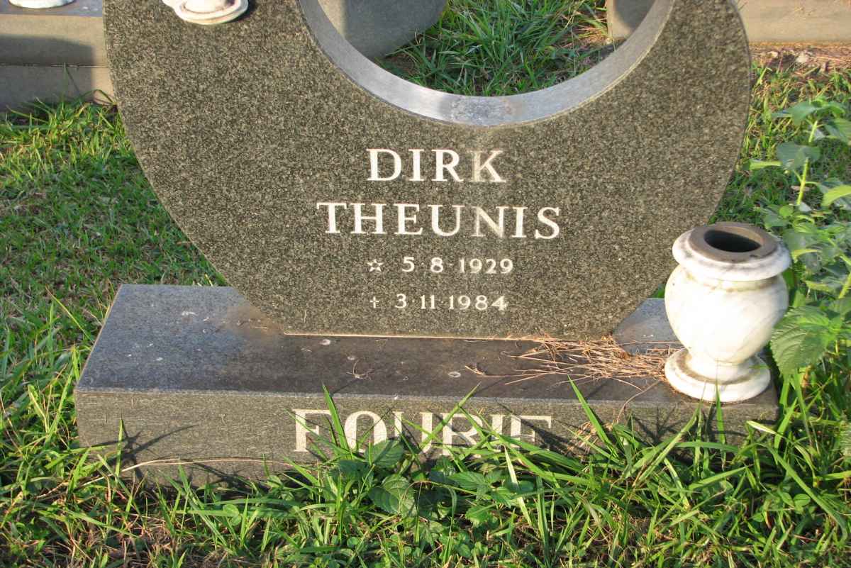 FOURIE Dirk Theunis 1929-1984
