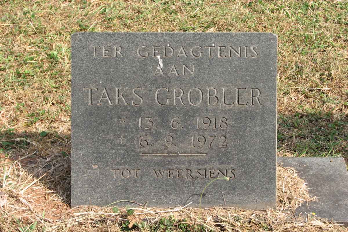 GROBLER Taks 1918-1972