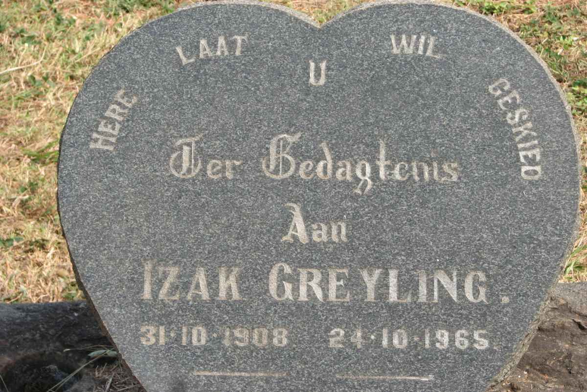 GREYLING Izak 1908-1965