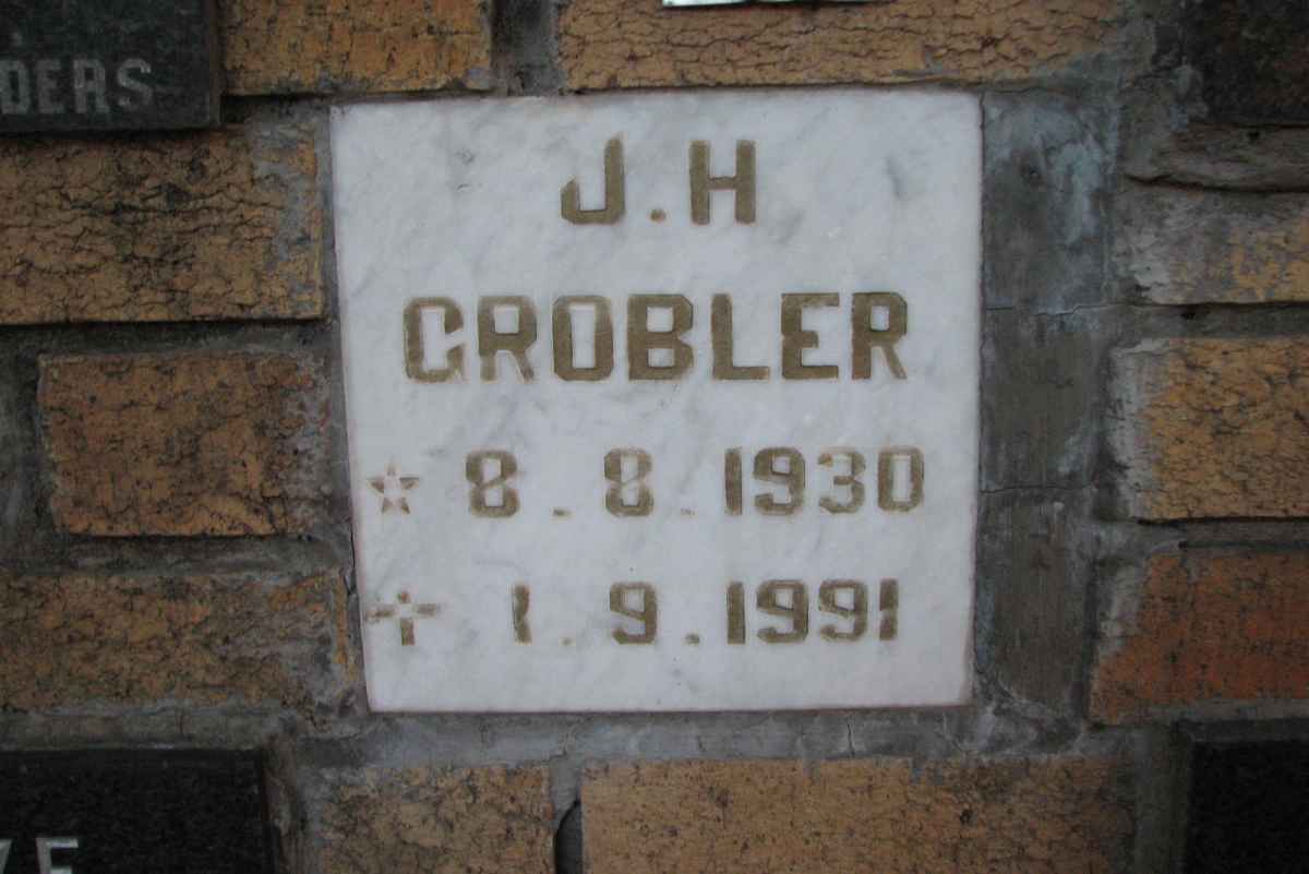 GROBLER J.H. 1930-1991