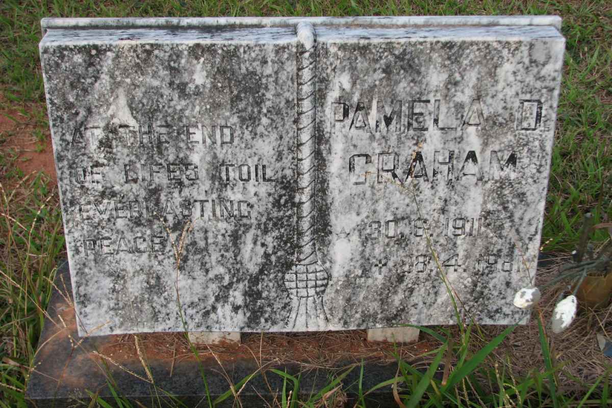 GRAHAM Pamela D. 1911-1981