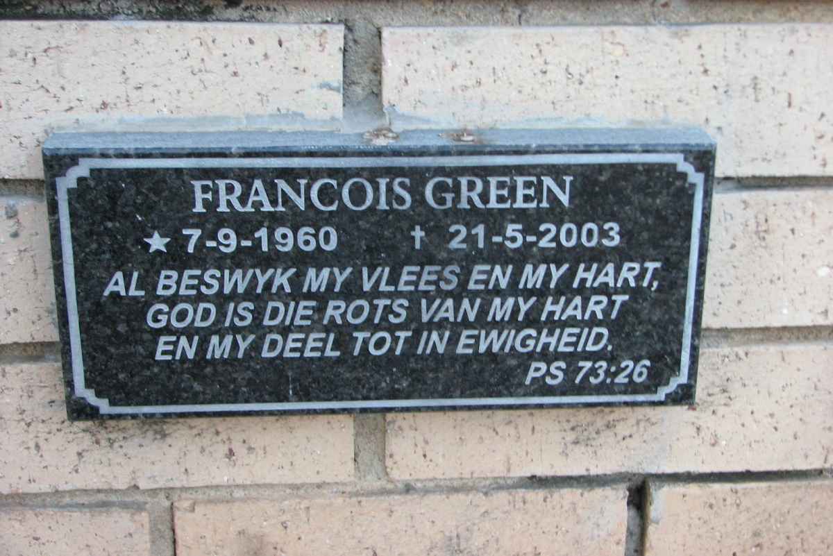 GREEN Francois 1960-2003